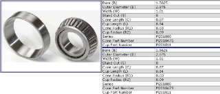 Radlager Hinten - Wheel Bearing Rear  Chrysler 65-74